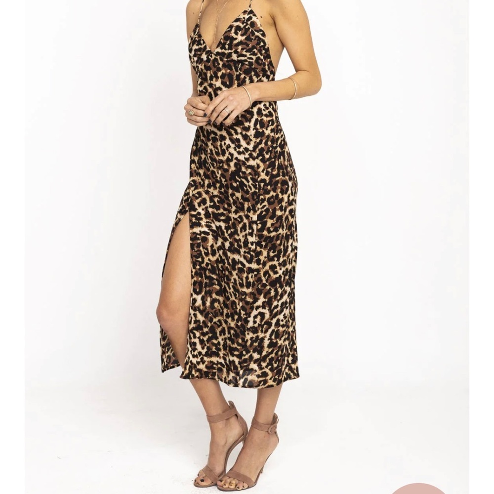 COPY - Resa Harper Slip Dress - leopard